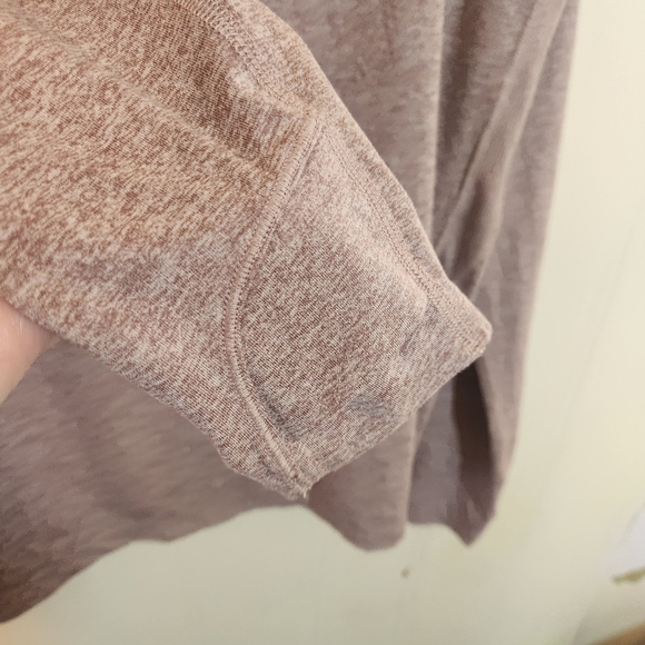 Athleta Uptempo II Hoodie Cowl Neck  Activewear top Size Small heathered mauve - Picture 8 of 15